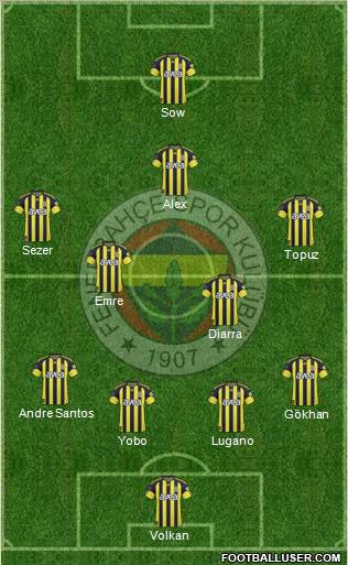 Fenerbahçe SK Formation 2011