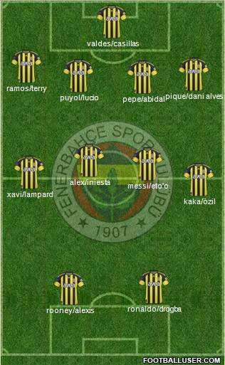 Fenerbahçe SK Formation 2011
