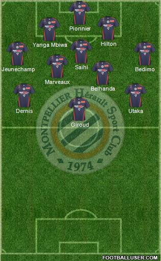 Montpellier Hérault Sport Club Formation 2011