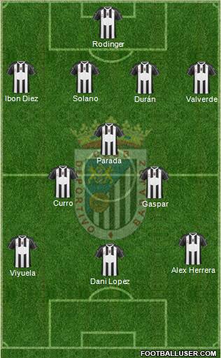 C.D. Badajoz S.A.D. Formation 2011
