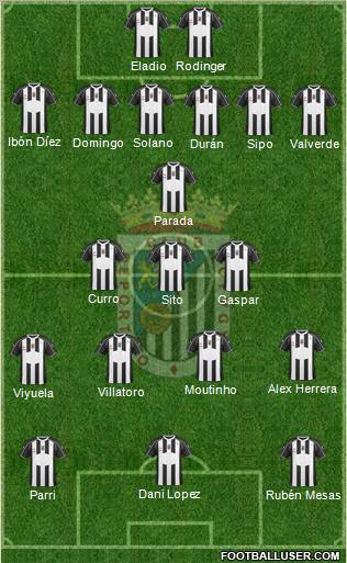 C.D. Badajoz S.A.D. football formation