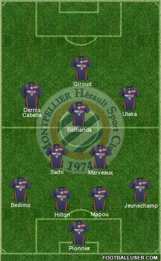 Montpellier Hérault Sport Club Formation 2011