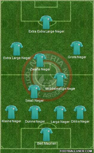 Nigeria 4-2-3-1 football formation