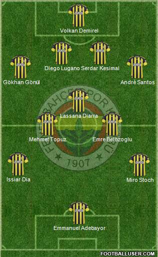 Fenerbahçe SK Formation 2011