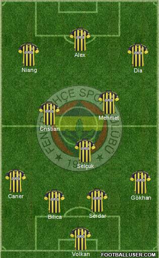 Fenerbahçe SK Formation 2011