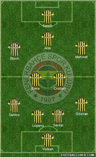 Fenerbahçe SK Formation 2011