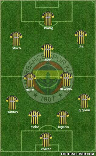 Fenerbahçe SK Formation 2011