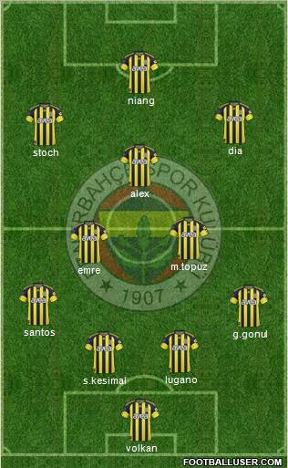 Fenerbahçe SK Formation 2011