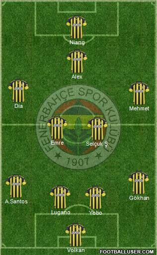 Fenerbahçe SK Formation 2011