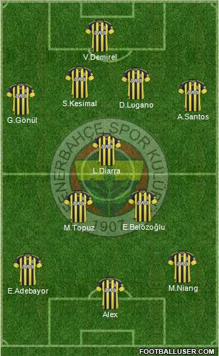 Fenerbahçe SK Formation 2011