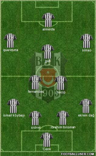 Besiktas JK Formation 2011