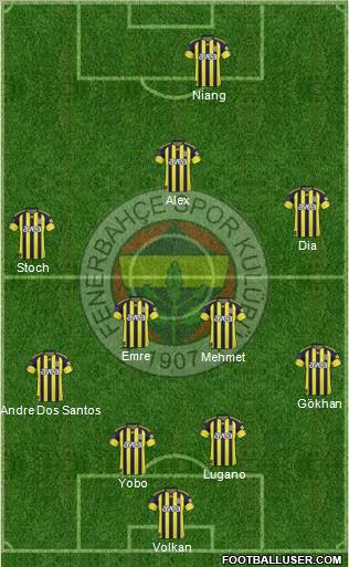 Fenerbahçe SK Formation 2011