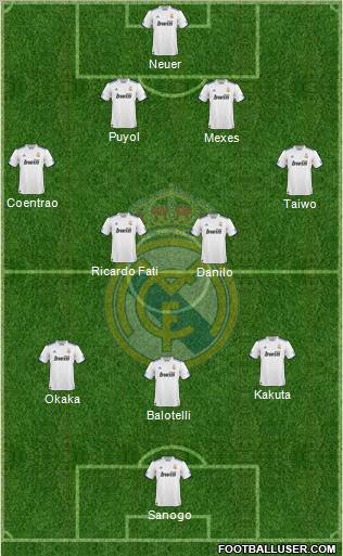 Real Madrid C.F. Formation 2011