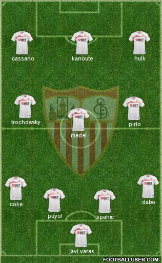 Sevilla F.C., S.A.D. Formation 2011