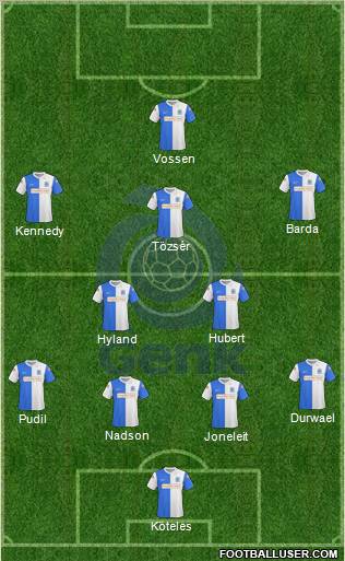 K Racing Club Genk football formation