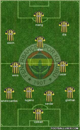 Fenerbahçe SK Formation 2011
