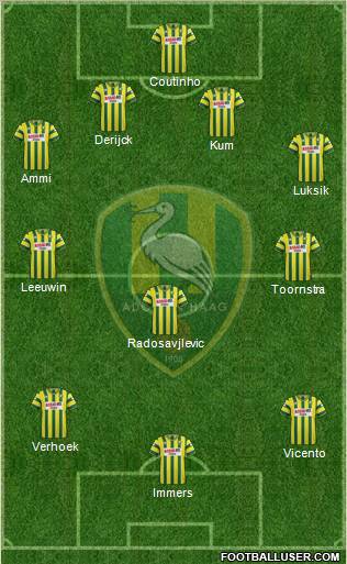 ADO Den Haag Formation 2011