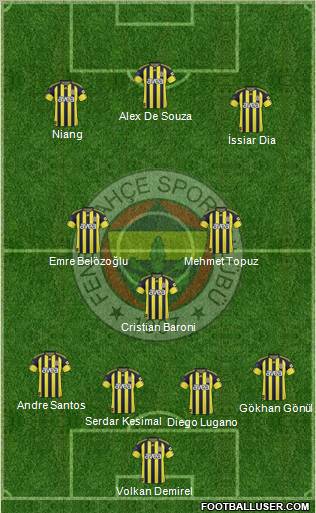 Fenerbahçe SK Formation 2011