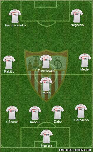 Sevilla F.C., S.A.D. Formation 2011