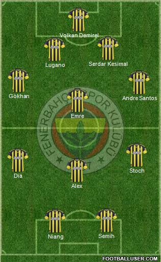Fenerbahçe SK Formation 2011