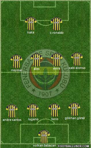 Fenerbahçe SK Formation 2011