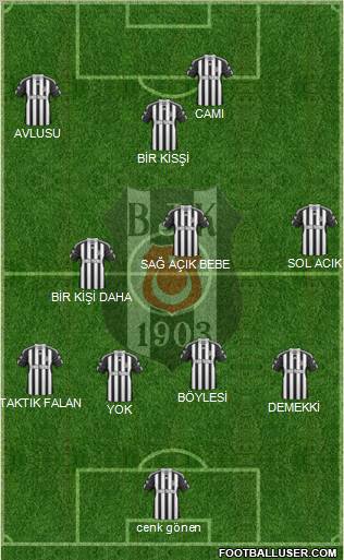 Besiktas JK Formation 2011