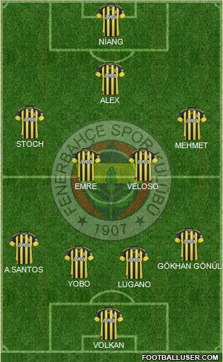 Fenerbahçe SK Formation 2011