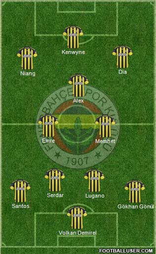 Fenerbahçe SK Formation 2011