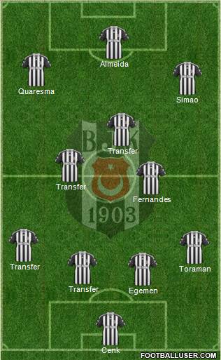 Besiktas JK Formation 2011