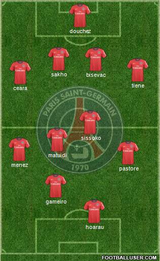 Paris Saint-Germain Formation 2011
