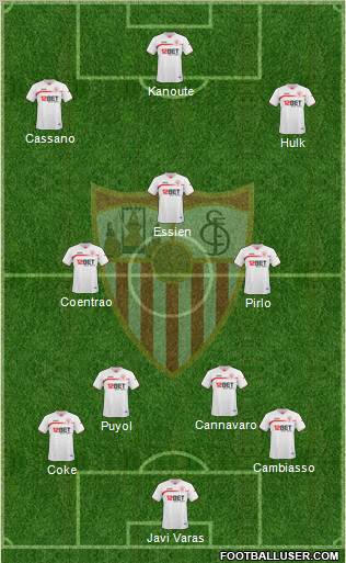Sevilla F.C., S.A.D. Formation 2011