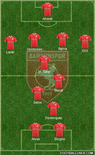 Samsunspor Formation 2011