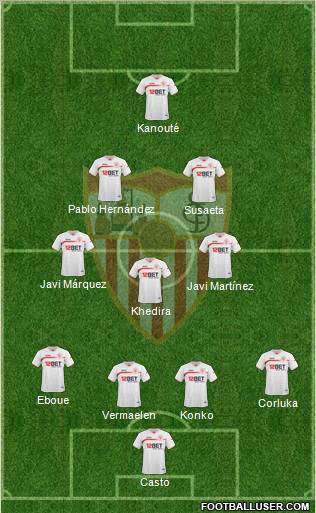 Sevilla F.C., S.A.D. Formation 2011