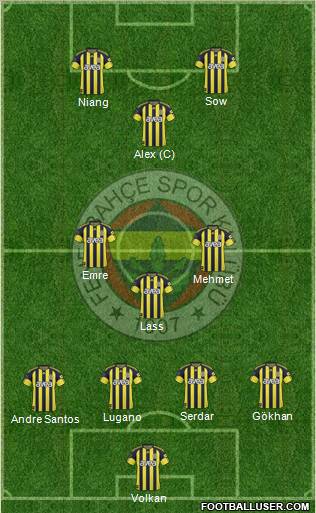 Fenerbahçe SK Formation 2011