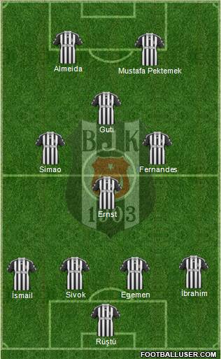 Besiktas JK Formation 2011