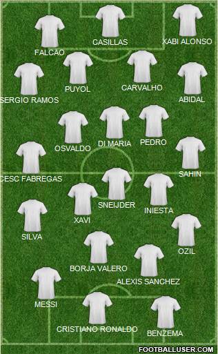 Pro Evolution Soccer Team Formation 2011
