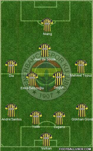 Fenerbahçe SK Formation 2011