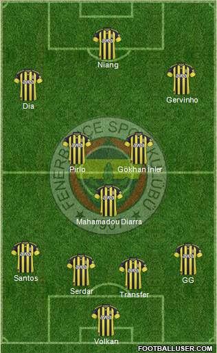 Fenerbahçe SK Formation 2011