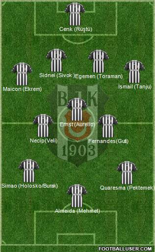 Besiktas JK Formation 2011