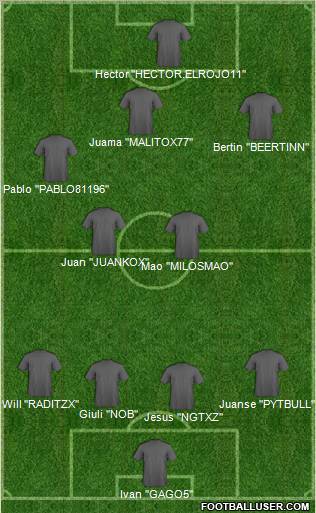 Pro Evolution Soccer Team Formation 2011