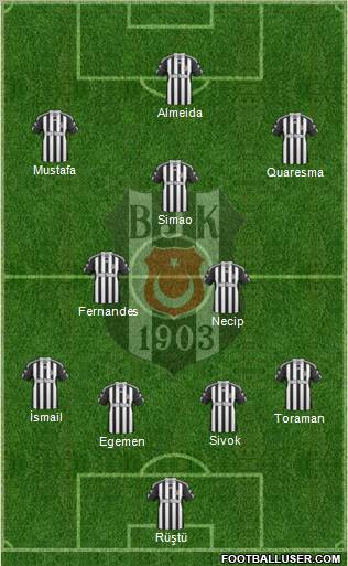Besiktas JK Formation 2011