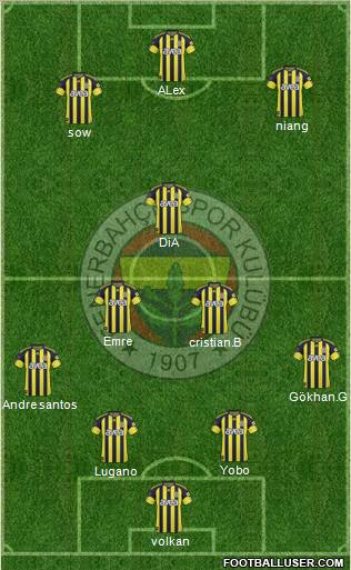 Fenerbahçe SK Formation 2011