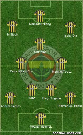 Fenerbahçe SK Formation 2011