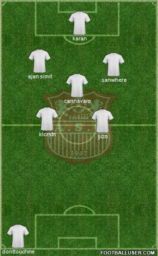 Amel Saad Olympic Chlef football formation