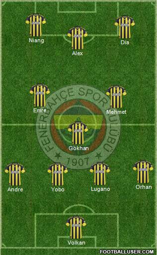Fenerbahçe SK Formation 2011