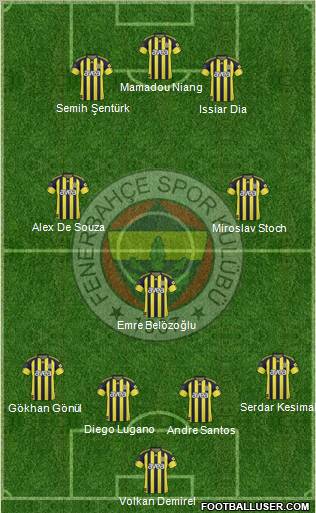 Fenerbahçe SK Formation 2011