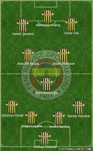 Fenerbahçe SK Formation 2011