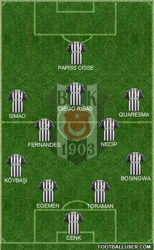 Besiktas JK Formation 2011