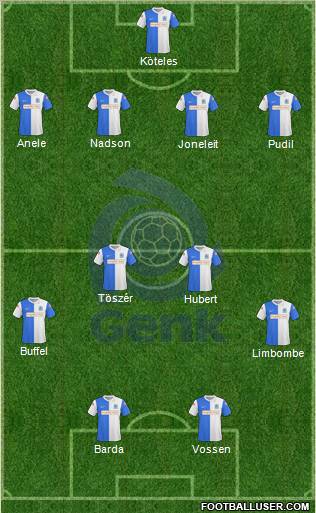 K Racing Club Genk football formation