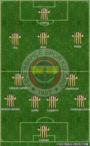 Fenerbahçe SK Formation 2011
